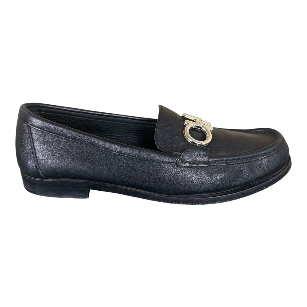 Salvatore Ferragamo Rolo Moccasin Loafers Reversible Gancini Buckle Size 7.5C - Picture 3 of 12